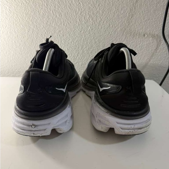 Hoka One One Bondi 8 Charcoal and White Shoes - Picture 11 of 16